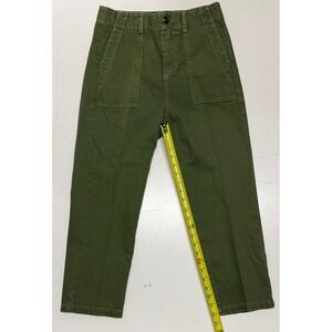 The Great Army Pants Olive Green Herringbone Twill Utility Trousers‎ Size 25 USA